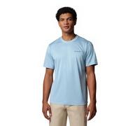 Columbia Men's Hike Crew, Technical Short Sleeve T-Shirt, Ripple Blue, M