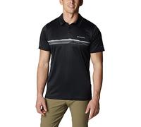 Columbia Men's Hike Polo, Polo Shirt, Black, Medium