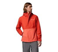 Columbia Men's Hikebound 2 Jacket, Waterproof Rain Jacket, Super Sonic/Zing, XX-Large