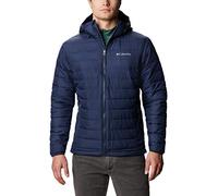 Columbia - Powder Lite II Hooded Insulated Jacket - Blue Size L - Men