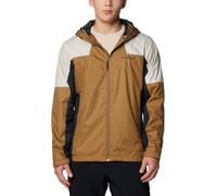 Columbia Men's Inner Limits III Waterproof Rain Jacket, Delta/Dark Stone/Black, Medium