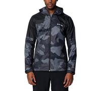 Columbia Men's Inner Limits Jacket, Waterproof Rain Jacket, Black Mod Camo Print/Black, Size S