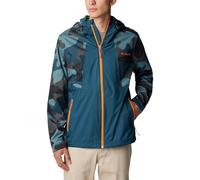 Columbia Men's Inner Limits Jacket, Waterproof Rain Jacket, Night Wave/Metal Mod Camo Print, Size XL