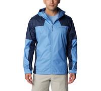 Columbia Men's Inner Limits Jacket, Waterproof Rain Jacket, Skyler/Collegiate Navy, Size L