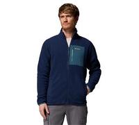 Columbia Mens Jasper Ridge Pebbled Full Zip Fleece, Navy, Size M, Men Navy