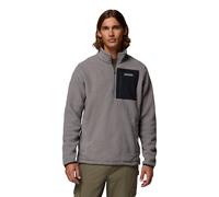 Columbia Mens Jasper Ridge Pebbled Half Zip Fleece Grey XL