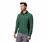 Columbia Men's Klamath Range 2 Half Zip, Fleece Pull Over, Rain Forest, Black, L