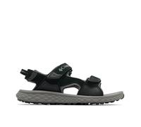 Columbia Men's Konos Hiker 3-Strap, Sports and Outdoor Sandals, Black/City Grey, 8
