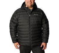Columbia Men's Lake 22 Down Hooded Jacket, Hooded Puffer Down Jacket, Black, Size S