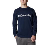 Columbia Logo Crew Sweatshirt Blue M Man