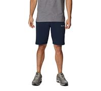 Columbia Men's Logo Fleece Shorts, M Model, Cotton Blend, Collegiate Navy, XL