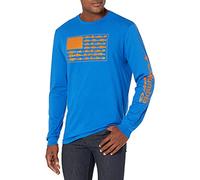 Columbia Men's Long Sleeve Tee Shirt Outdoors Fishing Camping Hiking T, Vivid Blue with Solarize, XXL