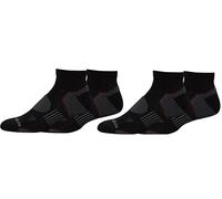 Columbia Men's Low Cut Balance Point Walking Socks 4-Pack, Black, 4.5-12 UK (Pack of 4)