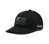Columbia Men's Mesh Tree Flag Ball Cap, Black, Small/Medium