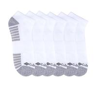 Columbia Men's No Show 6 Pack Sock, Multipack, White Grey, One Size