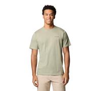 Columbia Men's North Cascades Short Sleeve Tee, Short Sleeve T-Shirt, Safari/Pasteled Framed, L