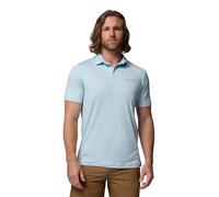 Columbia Mens Parsons Point Polo, Marine Light/Heather/Trnql Blue, 3X