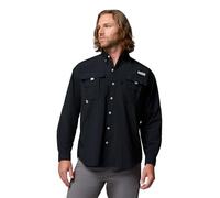 Columbia Mens PFG Bahama II Long Sleeve Fishing Shirt, Black, Medium, Black, Medium
