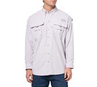 Columbia Men's PFG Bahama II Long Sleeve Shirt, Lavender Pearl, Medium