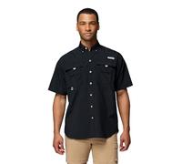 Columbia Mens PFG Bahama II Short Sleeve Fishing Shirt, Black, 2X Tall, Black, 2X Tall