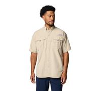 Columbia Men's PFG Bahama II Short Sleeve Shirt, Fossil, XL
