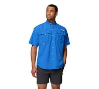 Columbia Men's PFG Bahama II Short Sleeve Shirt, Vivid Blue, XL