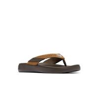 Columbia Men's PFG Boatside Flip Lea Sandal, Tundra/Light Brown, 10 UK