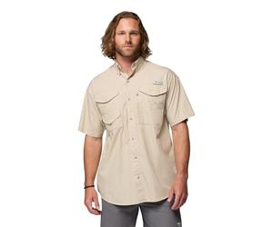 Columbia Men's PFG Bonehead™ Short Sleeve Shirt,Fossil,4XT,Big-Tall