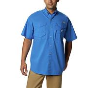 Columbia Men's PFG Bonehead™ Short Sleeve Shirt - Tall, Vivid Blue, 4X/Tall