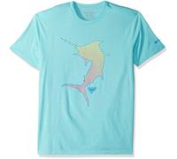 Columbia Men's PFG Graphic T-Shirt, Gulf Stream/Cuesta, Large