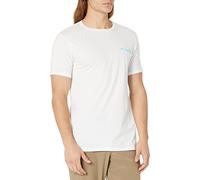 Columbia Men's PFG Graphic T-Shirt, White/Volante, X-Large