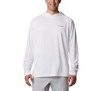 Columbia Sportswear Men's Hooded Sweatshirt PFG Solar Stream White L
