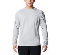 Columbia Men's PFG Solar Stream Long Sleeve Hiking Shirt, Cool Grey, Large