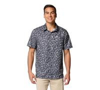 Columbia Mens PFG Super Slack Tide Camp Shirt, Shark Texas Time, X-Large Tall