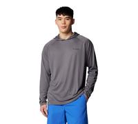 Columbia Men's PFG Terminal Tackle Hoodie, City Grey/Black Logo, S