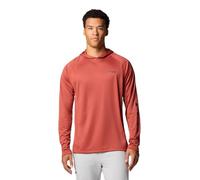 Columbia Men's PFG Terminal Tackle Hoodie, Dusty Crimson/Nocturnal Logo, M