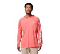 Columbia Mens Terminal Tackkle-Hoodie, Melonade/White Logo, XXL