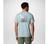 "Columbia - Men's PFG Uncharted™ Graphic Technical T-Shirt - Crushed Blue Heather