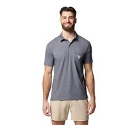 Columbia Men's PFG Uncharted Polo, Shark Heather, X-Small