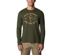 Columbia Men's PHG Built for It Waffle Long Sleeve, Surplus Green/Sahara Duck, XX-Large