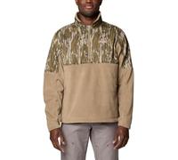 Columbia Men's PHG Fleece Overlay II 1/4 Zip, Flax/Mossy Oak Bottomland, X-Large, Flax/Mossy Oak Bottomland, XL