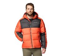 Columbia Men's Pike Lake 2 Hooded Jacket, Hooded Puffer Jacket, Zing/Shark, XXL