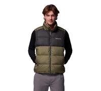 Columbia Men's Pike Lake 2 Vest, Puffer Vest Body Warmer, Stone Green/Shark, Small