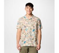 Columbia Men's Pine Canyon Short Sleeve, Short Sleeve Shirt, Dark Stone Outer Bounds, S