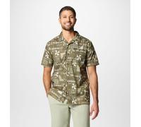 Columbia Men's Pine Canyon Short Sleeve, Short Sleeve Shirt, Stone Green Outer Bounds, XL