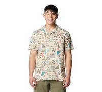 Columbia Men's Pine Canyon Short Sleeve, Short Sleeve Shirt, Dark Stone Outer Bounds, L