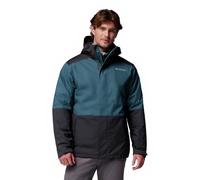 Columbia Men's Point Park Interchange Jacket, 3 In 1 Interchange Winter Coat, Everblue, Shark, XL