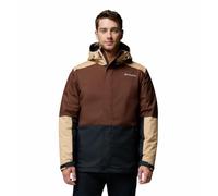 Columbia Men's Point Park Interchange Jacket, 3 In 1 Interchange Winter Coat, Tobacco/Canoe/Black, X-Large