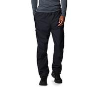 Columbia Men's Pouring Adventure 2 Pant Waterproof Rain Trousers, Black, Size XL/R