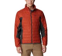 Columbia Men's Powder Lite Hybrid Puffer Jacket, Warp Red, Shark, XL